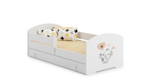 Luk - single bed 140x70 with children's graphics