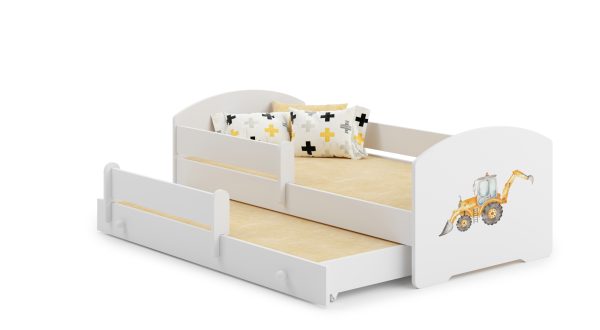 Luk double bed Luk 160x80 with children's graphics