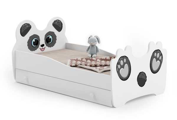 Single bed Panda 160x80 with children's graphics