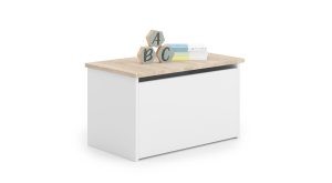 Daria toy chest white/sonoma oak