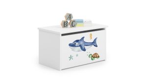 Daria toy chest with children's graphics