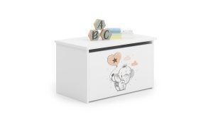 Daria toy chest with children's graphics