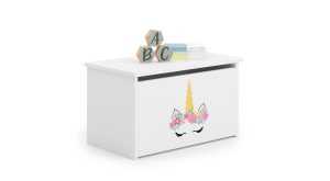 Daria toy chest with children's graphics