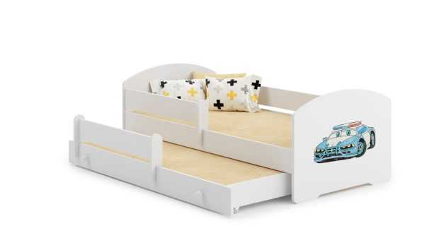 Luk double bed Luk 160x80 with children's graphics