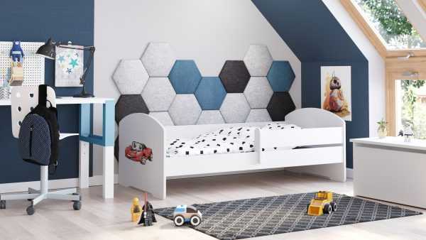 Luk - single bed 160x80 with children's graphics