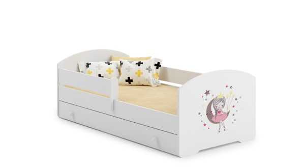 Luk - single bed 140x70 with children's graphics