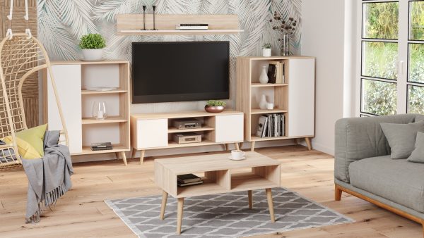 Scandinavian style - gold craft oak - white