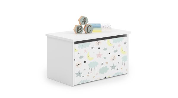 Daria toy chest with children's graphics