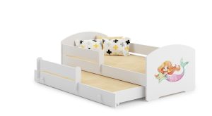 Luk double bed Luk 160x80 with children's graphics