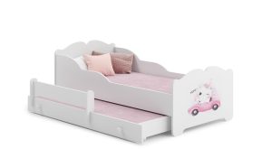 Anna double bed 160x80 with children's graphics