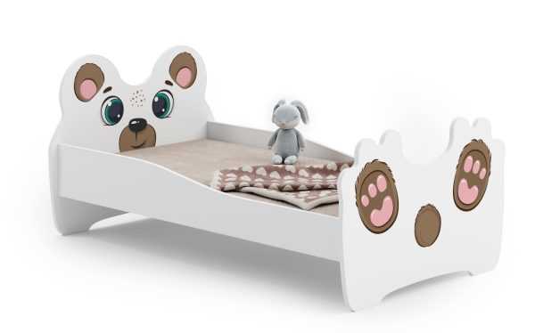 Single bed Teddybear 160x80 with children's graphics