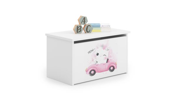 Daria toy chest with children's graphics