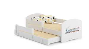 Luk double bed Luk 160x80 with children's graphics