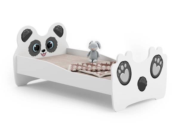 Single bed Panda 140x70 with children's graphics