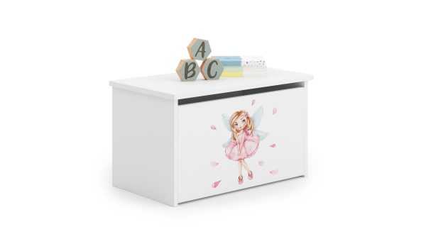 Daria toy chest with children's graphics