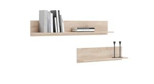 Set of wall shelves 2x 100 cm - sonoma oak