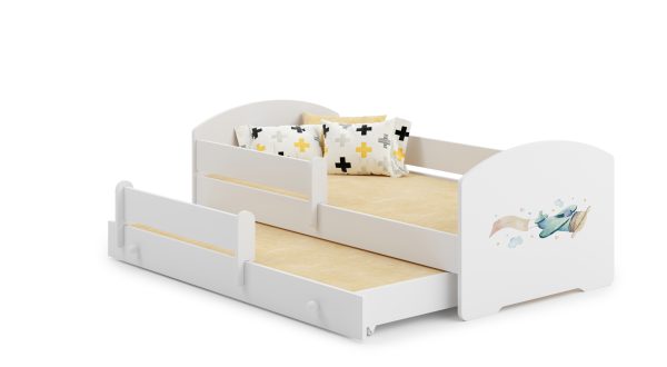 Luk double bed Luk 160x80 with children's graphics