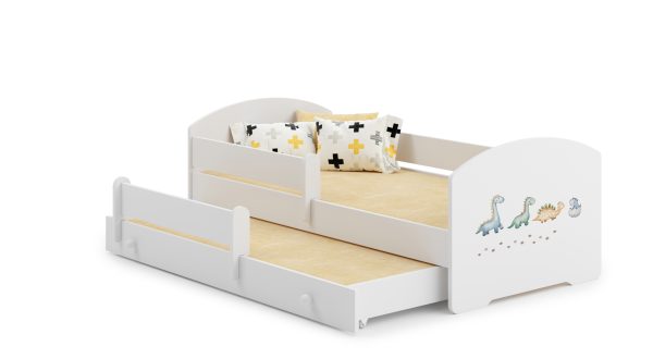 Luk double bed Luk 160x80 with children's graphics