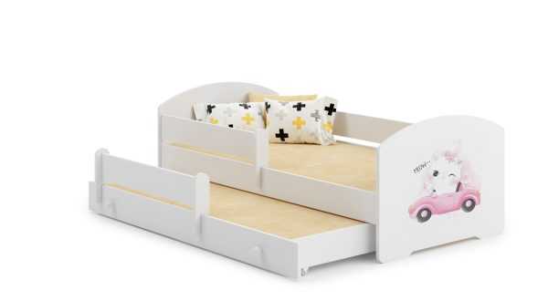 Luk double bed Luk 160x80 with children's graphics